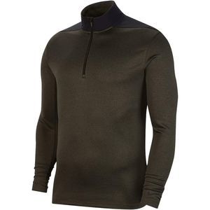 NEW Men's Small NIKE Dry Top Core Golf Pullover Shirt 1/2 Zip Green AR2598-355